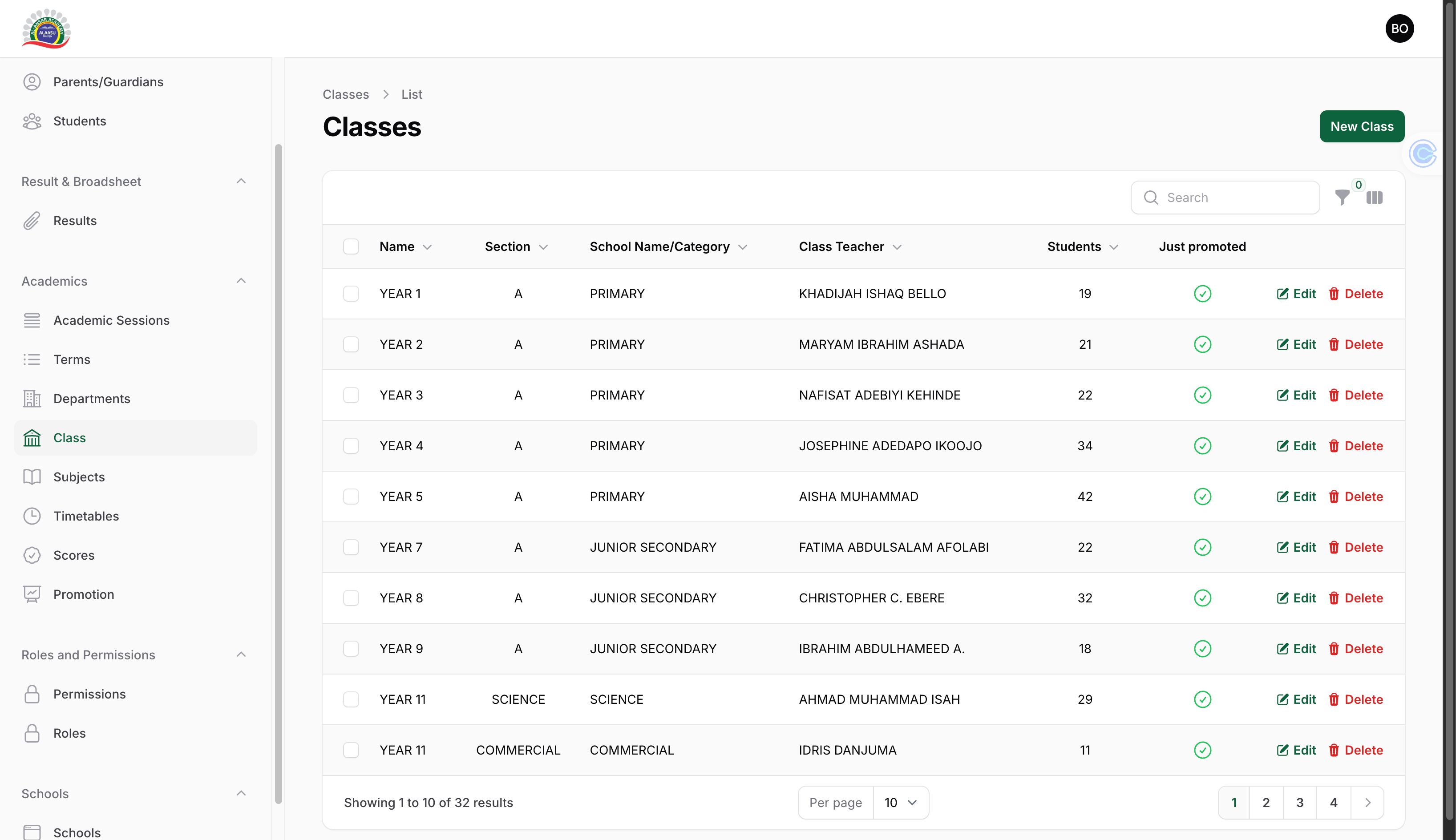 School Management System