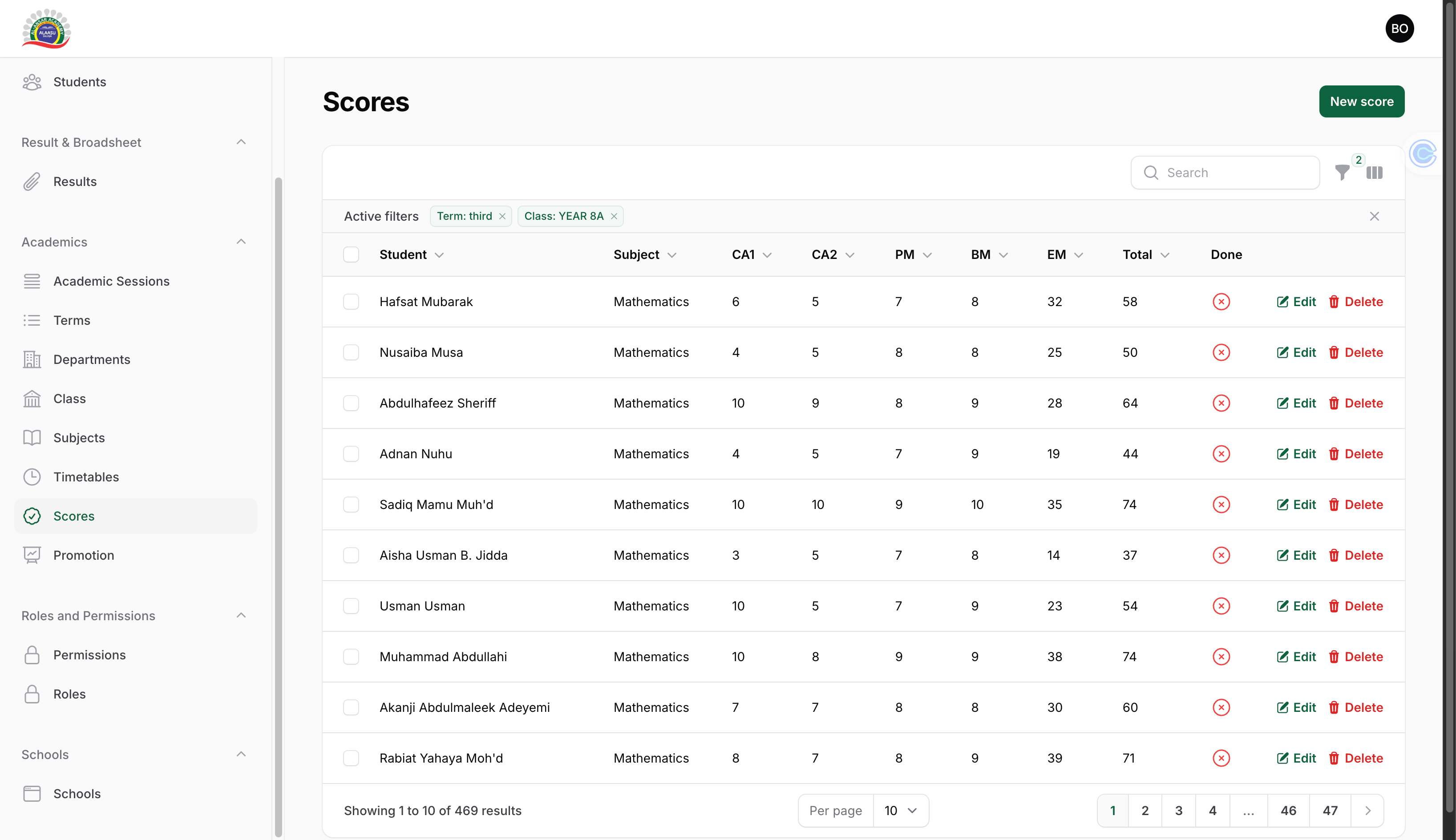 School Management System
