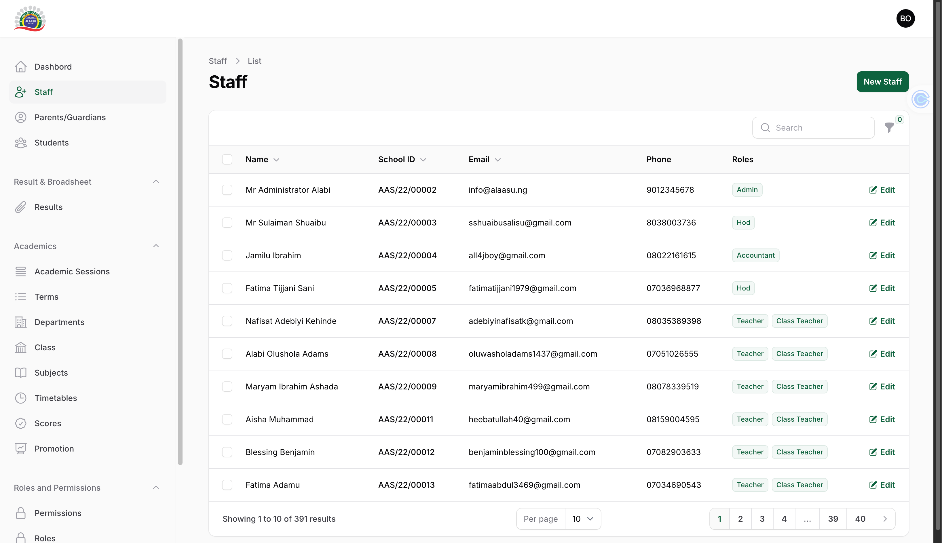 School Management System