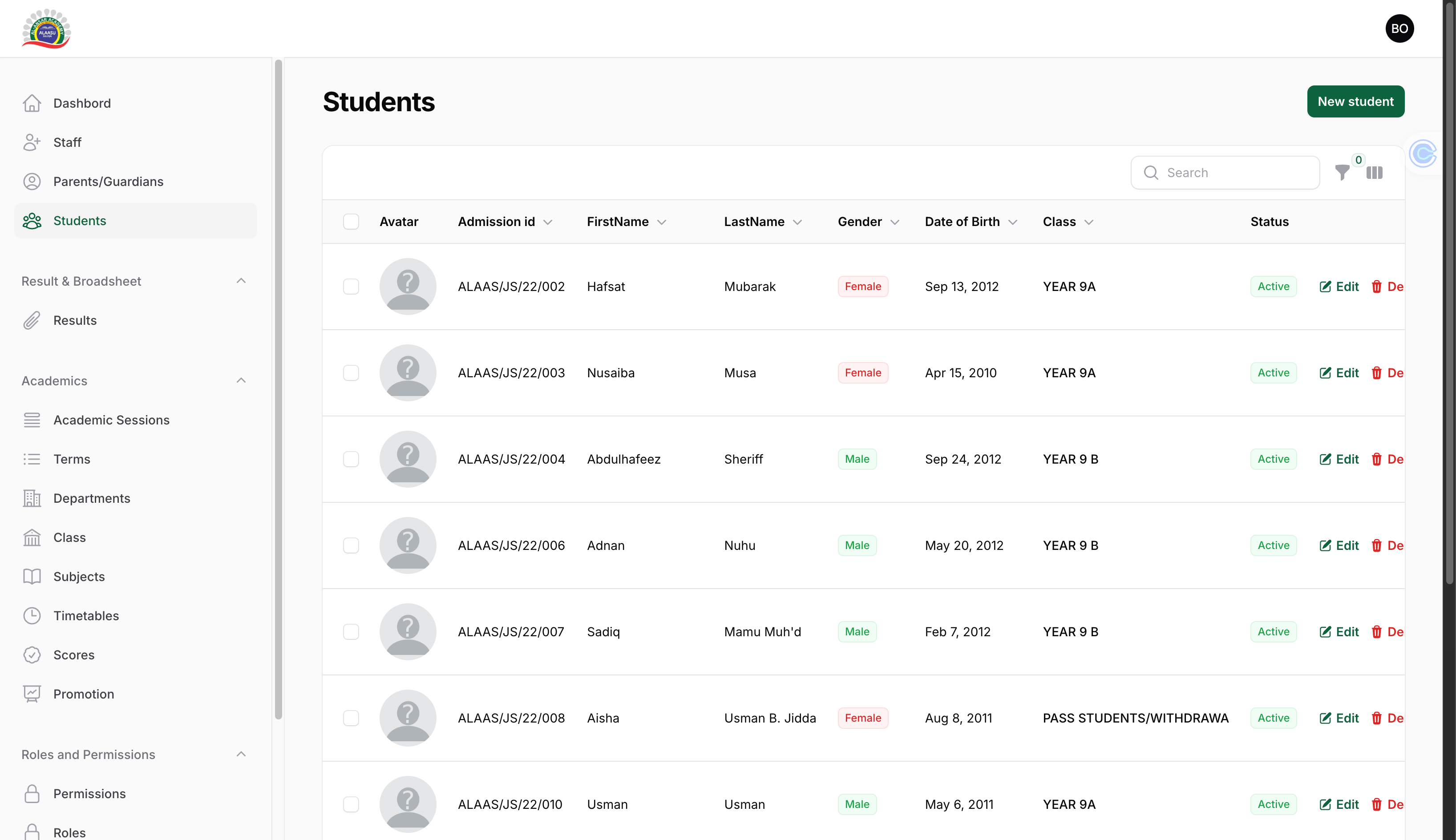 School Management System
